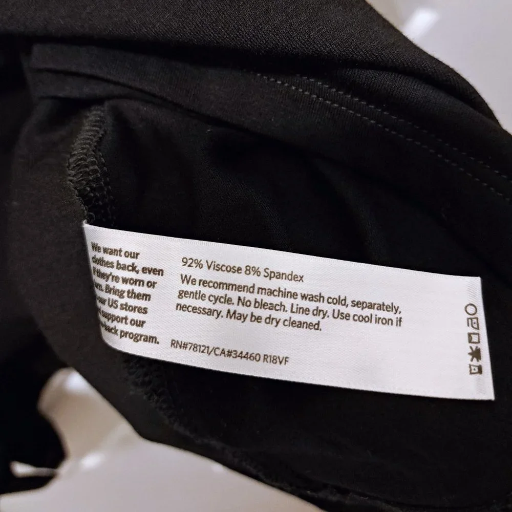 Eileen Fisher Black Jersey Jewel Neck Flare Sleeve Top Size 1X - Picture 12 of 12